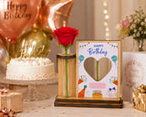 Personalised Birthday Table Top with Rose