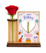 Personalised Birthday Table Top with Rose