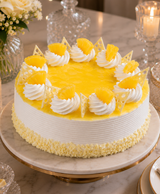 Pineapple Fresh Cream Cake (1 Kg)