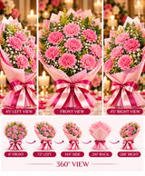 Pink Carnation Bouquet – 10 Pink Carnations