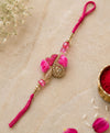 Pink Kanha Floral Designer Rakhi