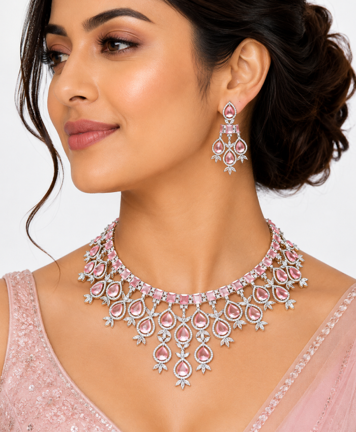 Roselle Pink Royale Jewellery Set