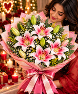 Premium Lily Bouquet – 7 Lilies