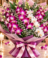 Premium Orchid Bouquet – 10 Orchid Stems