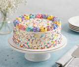 Rainbow Sprinkle Celebration Cake