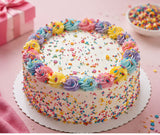 Rainbow Sprinkle Celebration Cake