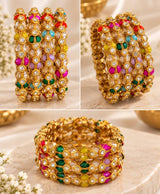 Rajshahi Multicolour Gemstone Bangle Set