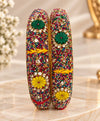 Rangoli Floral Beaded Bangle Set
