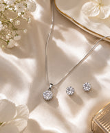 Round Solitaire Crystal Necklace