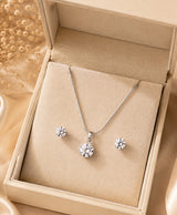 Round Solitaire Crystal Necklace