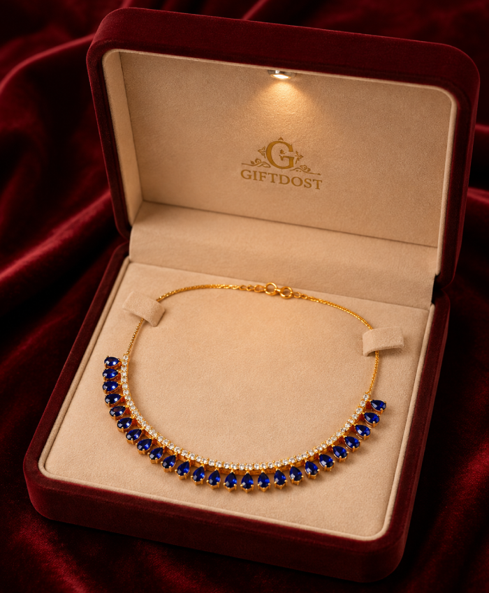 Sapphire Bloom Royale Jewellery Set