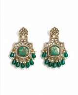 Royal Emerald Green Drop Earrings