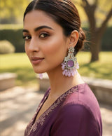 Royal Purple Drop Earrings