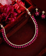 Ruby Petal Royale Jewellery Set