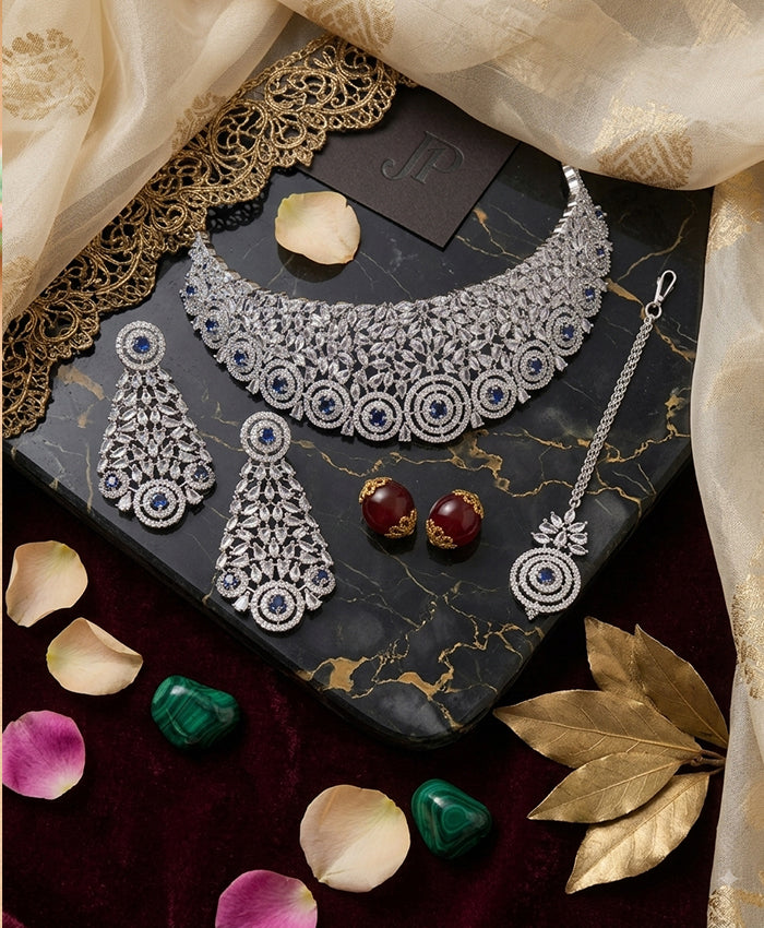 Sapphire Royale Chandelier Set