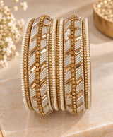Shubhra Pearl Radiance Bangle Set