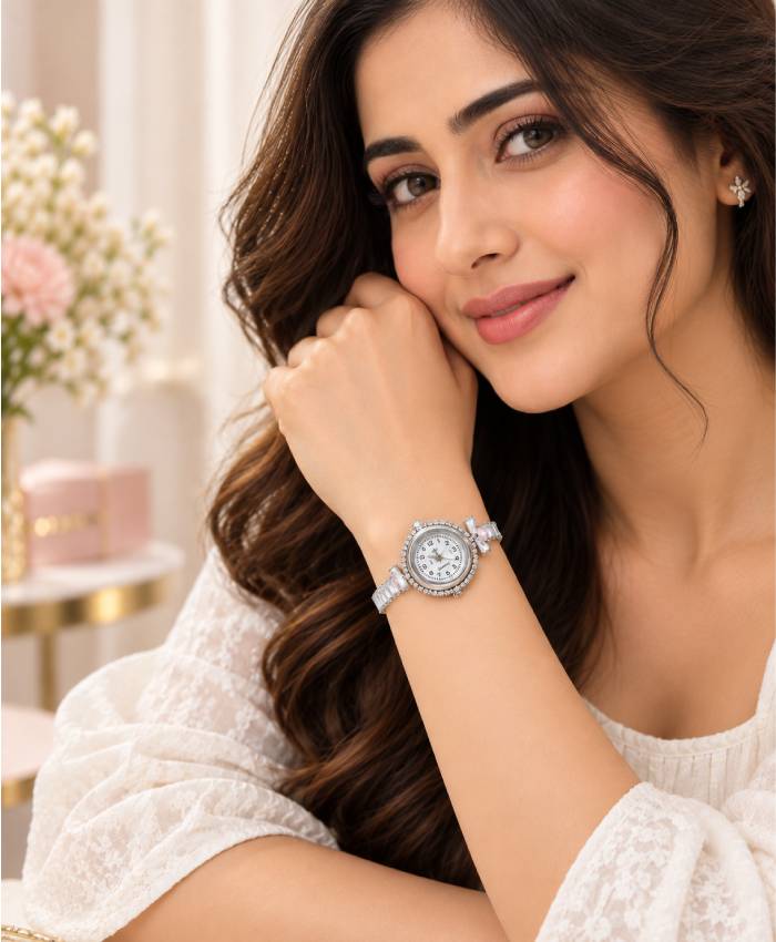 Selene Crystal Bracelet Watch