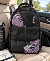 Sky High Adventure Black & Pink Travel Backpack