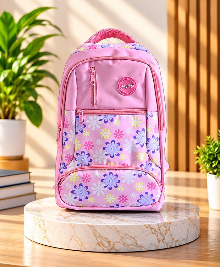 Sky High Blossom Pink Floral Backpack