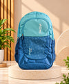 Sky High Blue Dual-Tone Printed School Backpack