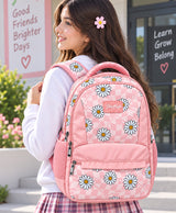 Sky High Daisy Dream Pink Floral School Backpack