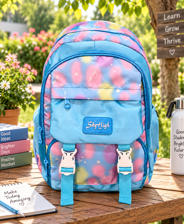 Sky High Dreamscape Multicolor Blue School Backpack