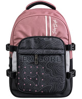 Sky High Explore Terrain Pink & Black Multi-Compartment Backpack