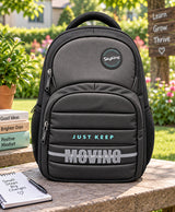 Sky High Just Keep Moving Forward Black & Grey Backpack