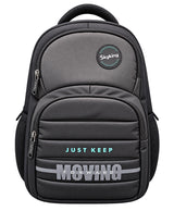 Sky High Just Keep Moving Forward Black & Grey Backpack