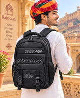Sky High Movement Black Multi-Compartment Backpack