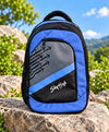 Sky High Royal Blue & Black Racing Print School Backpack