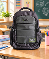 Sky High Sports Series Black & Grey Multi-Compartment Backpack