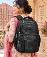 Sky High Stealth Camo Black Multi-Compartment Backpack