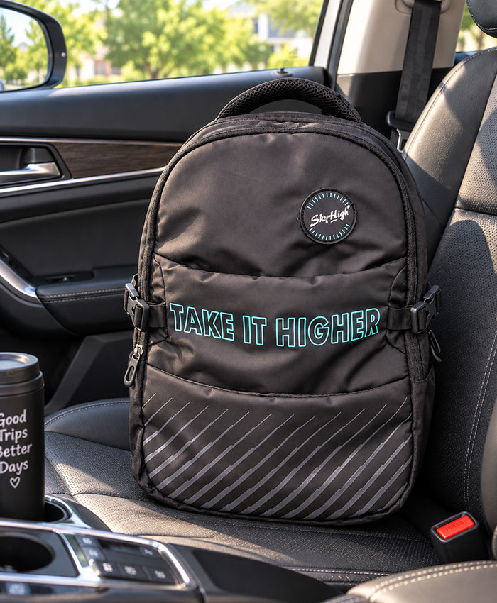 Sky High Take It Higher Charcoal Black Everyday Backpack