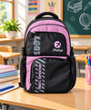 Sky High Travel Expedition Black & Pink Multi-Compartment Backpack