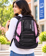 Sky High Travel Pro Black & Pink Backpack