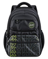 Sky High Urban Edge Black Multi-Compartment School Backpack