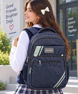 Sky High Urban Edge Navy Blue Multi-Compartment Backpack