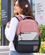 Sky High Urban Edge Pink, Grey & Black Multi-Compartment Backpack