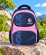 Sky High Urban Flex Navy Blue & Pink Backpack