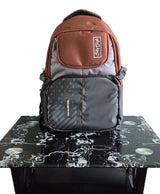 Sky High Urban Trek Brown & Grey Multi-Compartment Backpack