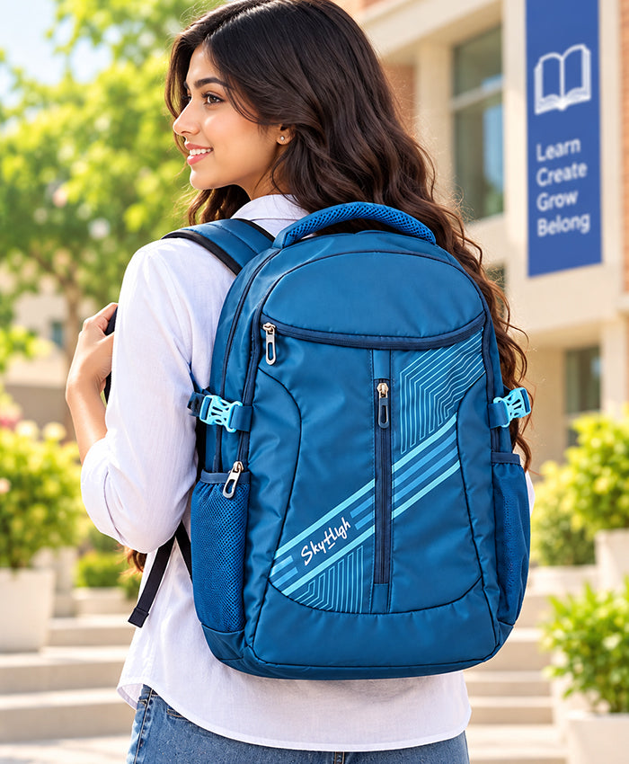 Sky High Velocity Blue Graphic Backpack