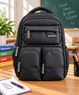 SkyHigh Black Rugged Backpack
