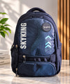 Skyking Dynamic Grid Navy Blue Multi-Compartment Backpack