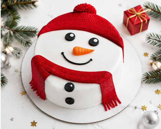 Snowman Winter Wonderland Designer Cake