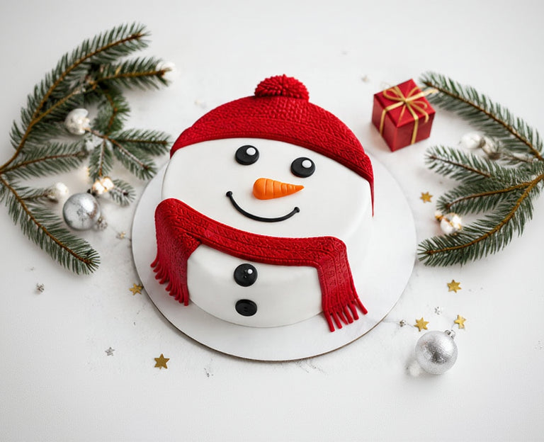 Snowman Winter Wonderland Designer Cake