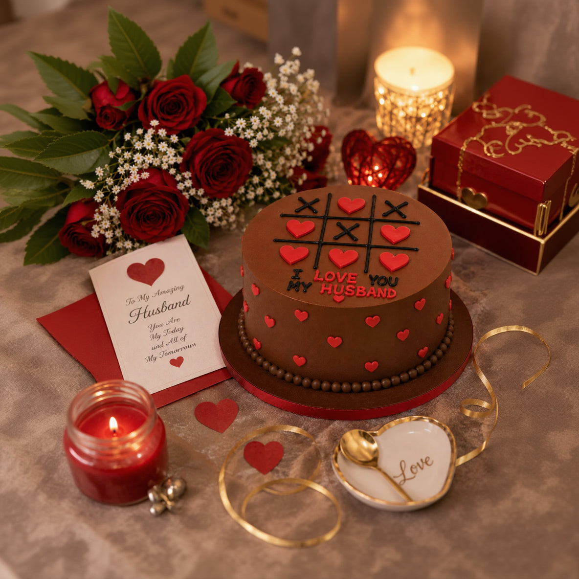 Sweet Chocolate Cream Cake for Him