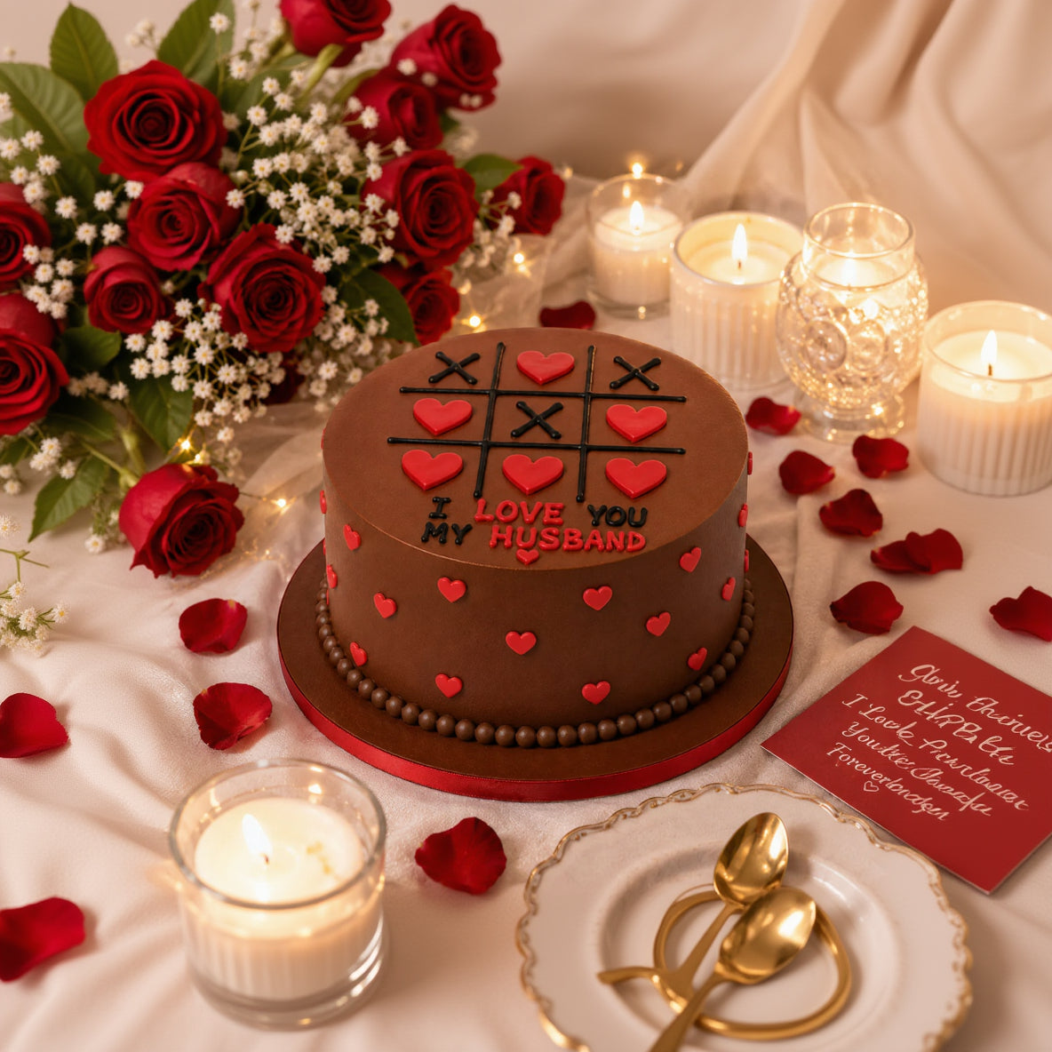 Sweet Chocolate Cream Cake for Him