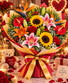 Tropical Mixed Flower Bouquet – 12 Flowers