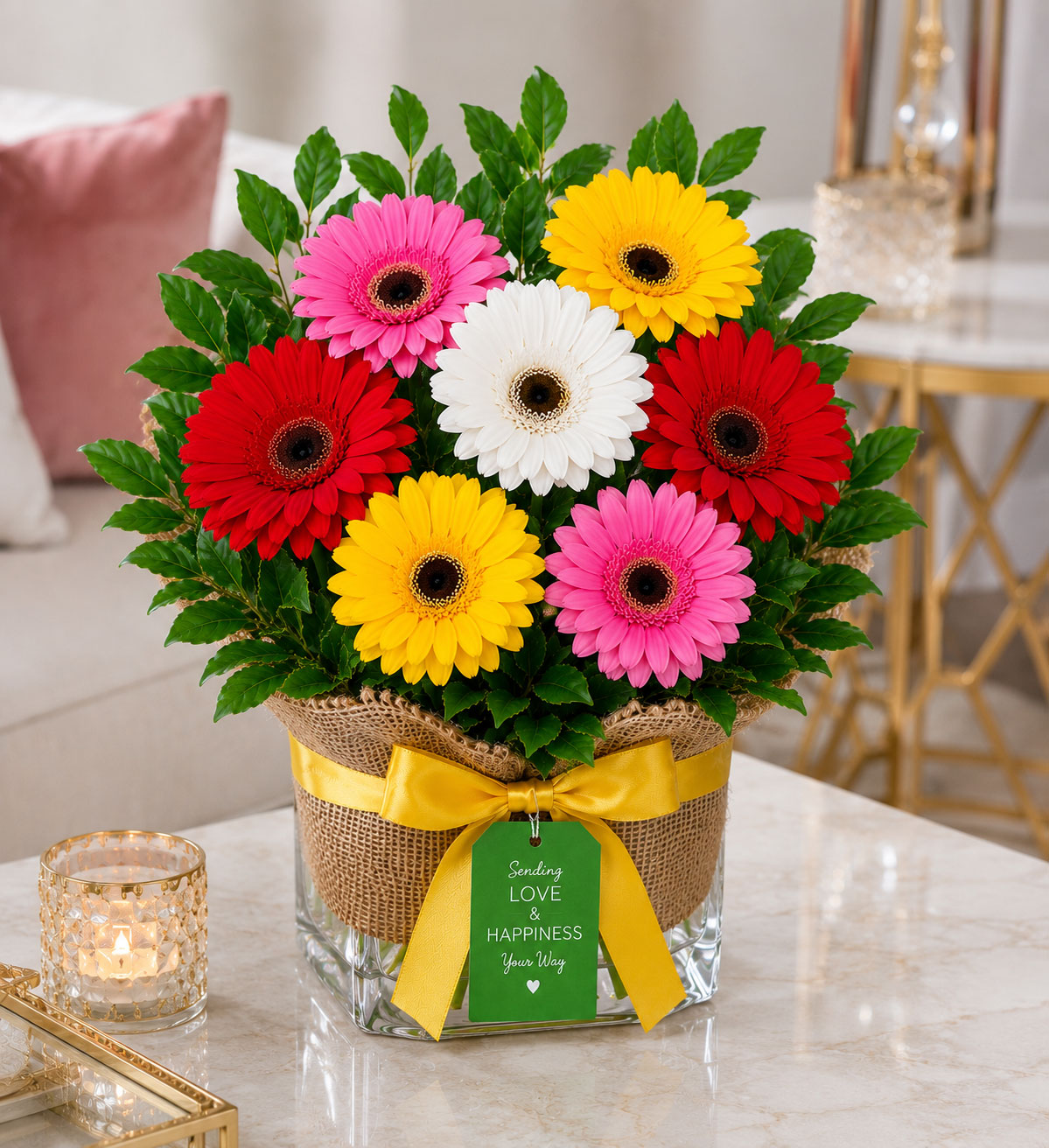 Vibrant Wishes Floral Vase